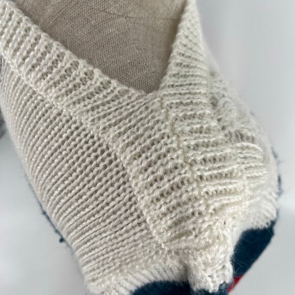 80s boatneck striped sweater 1980s vintage - Picture 6 of 8